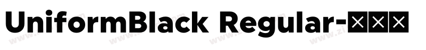 UniformBlack Regular字体转换